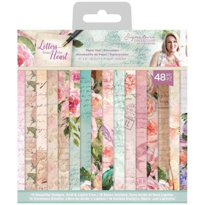 Crafter's Companion Letters From The Heart Designpapier - Paper Pad